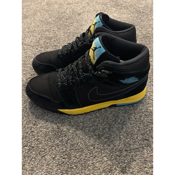 Nike Air Jordan 1 Trek Black Gamma Blue Varsity Maize Men Size 11.5 Outdoor - Picture 3 of 10